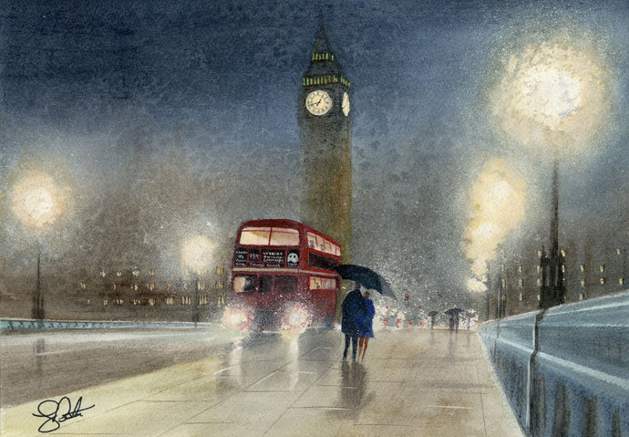 London painting of Big Ben