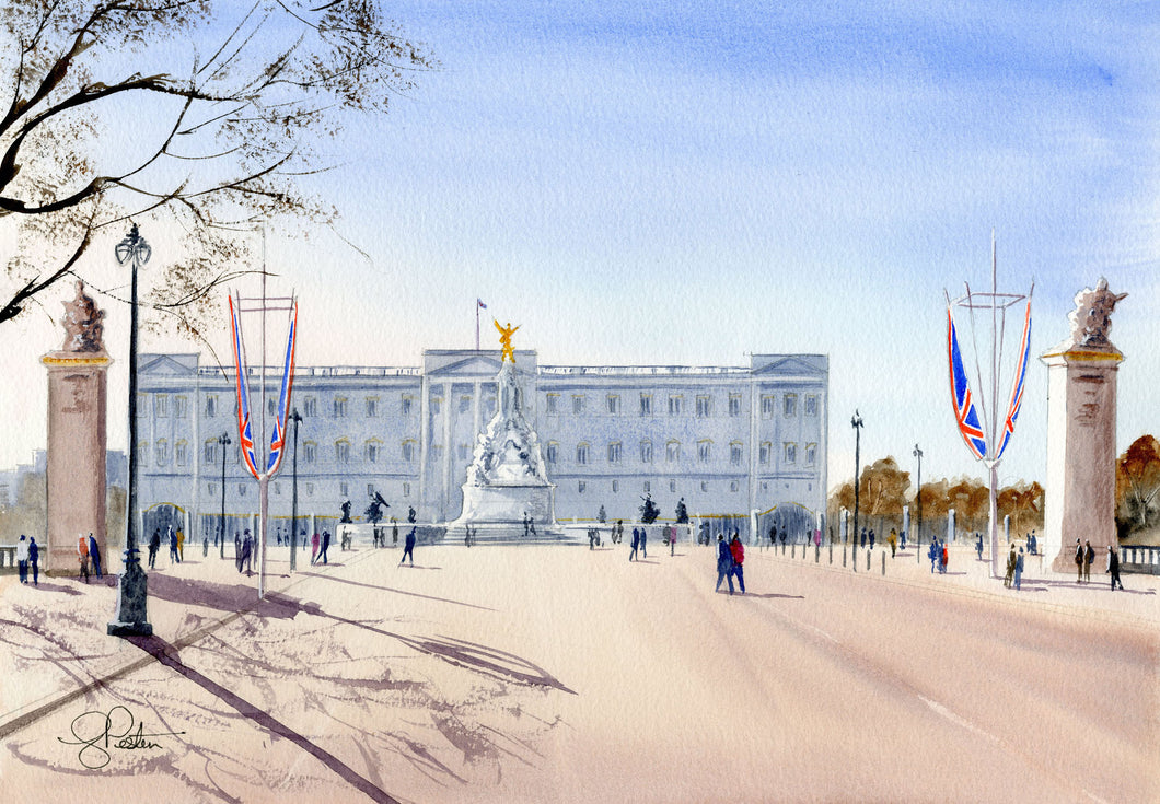 Buckingham palace painting