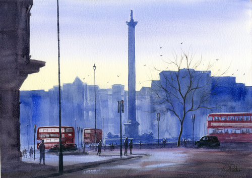 Trafalgar Square at Dusk